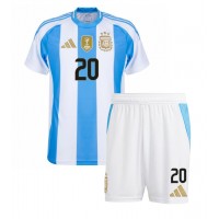 Camiseta Argentina Alexis Mac Allister #20 Primera Equipación para niños Copa America 2024 manga corta (+ pantalones cortos)